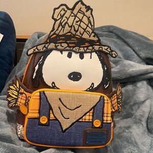 Peanuts Yellow and Black Backpack